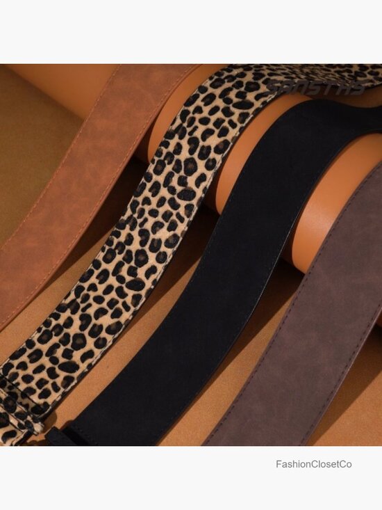 Wide Suede Leather Belt for Dresses Jeans Fashion Chunky Belt main image 7